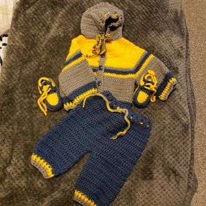 Handmade Crochet 3 Piece Sweat Suit